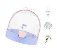 Snorvixre Grande cage à oiseaux spacieuse pour les aventures en plein air Construction en plastique respirant avec grille de sol amovible Accessoires porte-oiseaux