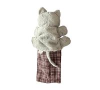 Snorvixre Jouet marionnette pour chat avec construction en fourrure pour gratter, jouer et salon exposition chat lutteur