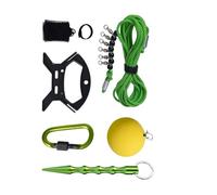 Snorvixre Kit d'outils de sécurité pour poissons de pêche avec pont rotatif renforcé pour piquer la terre et organiser la ligne pour la pêche des poissons