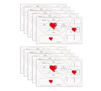 Snorvixre Lot de 10 étiquettes d'impact pour club de golf - Étiquettes d'impact facial pour exercices avec design bien visible et résistant à l'usure et autocollant Swing Response