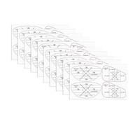 Snorvixre Lot de 10 étiquettes d'impact pour club de golf - Étiquettes d'impact facial pour exercices avec design bien visible et résistant à l'usure et autocollant Swing Response