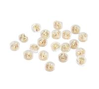 Snorvixre Lot de 10 paires de fermoirs de boucles d'oreilles multi-usages avec fermeture sécurisée, texture argentée, 5,6 mm, adaptés pour un usage quotidien lors de fêtes, petits bouchons arrière