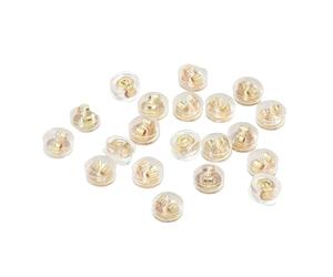Snorvixre Lot de 10 paires de fermoirs de boucles d'oreilles multi-usages avec fermeture sécurisée, texture argentée, 5,6 mm, adaptés pour un usage quotidien lors de fêtes, petits bouchons arrière