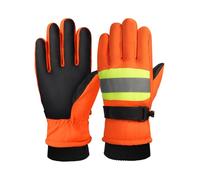 Snorvixre Lot de 2 gants de construction robustes, doublés en polaire, imperméables, résistants à la neige, chauds pour les conditions difficiles, le travail et le sport, les activités en plein air