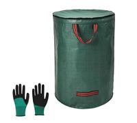 Snorvixre Lot de 2 sacs à déchets de jardin tissés Presentation avec fermetures sécurisées et cordons pratiques pour un contrôle efficace de la saleté - Sacs de plantation pour la maison