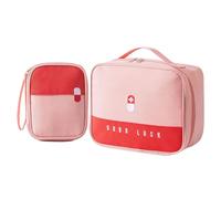 Snorvixre Lot de 2 sacs de rangement d'extérieur pour médicaments ménagers, pilules, option de couleur à la mode, clinique de crisis, organisateur pratique, clinique de crise