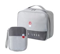 Snorvixre Lot de 2 sacs de rangement d'extérieur pour médicaments ménagers, pilules, option de couleur à la mode, clinique de crisis, organisateur pratique, clinique de crise