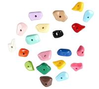 Snorvixre Lot de 20 roches d'escalade lumineuses en acrylique pour petits animaux de compagnie - Couleur aléatoire - Non toxique - Sans danger - Peu d'entretien - Décoration de réservoir