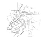 Snorvixre Lot de 200 épingles à tête oeillet, 9 maillons en métal moulé, pour bijoutiers professionnels, composants flexibles faits à la main, composants de bijoux, taille unique, comme décrit