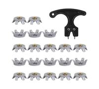 Snorvixre Lot de 21 crampons de golf de rechange, broches protables, pointes utiles pour sols mous, conditions humides, performance de soulagement de la pression, amélioration des crampons