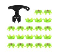Snorvixre Lot de 21 crampons de golf de rechange, broches protables, pointes utiles pour sols mous, conditions humides, performance de soulagement de la pression, amélioration des crampons