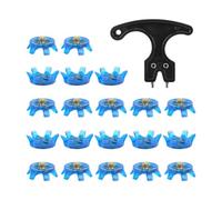Snorvixre Lot de 21 crampons de golf de rechange, broches protables, pointes utiles pour sols mous, conditions humides, performance de soulagement de la pression, amélioration des crampons
