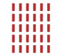 Snorvixre Lot de 30 embouts de câble de VTT en alliage d'aluminium pour vélo, cache-tube métallique, embout de frein de rechange, pièce de vélo, sertissage de vélo, installation facile