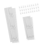 Snorvixre Lot de 30 tiges de support pour orchidées, fleurs, tiges de plantes, piquets pour croissance domptée et droite, pinces de support pour l'intérieur et l'extérieur
