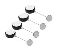 Snorvixre Lot de 4 câbles de sécurité rétractables anti-vol avec adhésif double face pour télécommandes, manettes de jeu, câble de sécurité