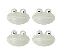 Snorvixre Lot de 4 gamelles d'eau en forme de grenouille avec ventouse pour petits reptiles et amphibiens, terrariums, décorations, accessoires pour animaux de compagnie