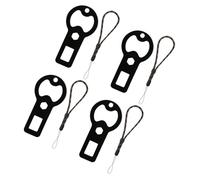 Snorvixre Lot de 4 porte-clés porte-clés de poche, ouvre-bouteille en métal robuste avec clip sécurisé pour les aventures en plein air, le port quotidien, décapsuleur rétractable