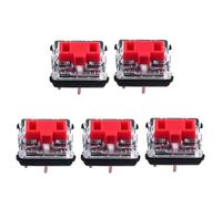 Snorvixre Lot de 5 interrupteurs silencieux à faible vacillement, double contacts or rose pour claviers mécaniques G815 G915 G813 Silents Tactiles Low Shaft
