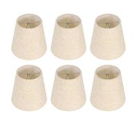 Snorvixre Lot de 6 abat-jours en tissu pour une ambiance chaleureuse, un éclairage doux et des couvercles de lampe tendance