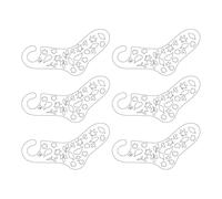 Snorvixre Lot de 6 moules de blocage des chaussettes pour le tricot et solution de présentation efficace, accessoires de présentation, accessoires de tricot, taille unique, comme décrit