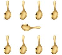 Snorvixre Lot de 9 pelles multi-usages en acier inoxydable - Design miniature - Peu encombrantes - Pour gelées, café, bureau, pelle de cuisine