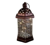 Snorvixre Lumière LED vintage en fer creux, style Moyen-Orient, suspension en métal arabe, pour la maison, le bureau et les fêtes, décoration de fête, éclairage de ferme