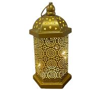 Snorvixre Lumière LED vintage en fer creux, style Moyen-Orient, suspension en métal arabe, pour la maison, le bureau et les fêtes, décoration de fête, éclairage de ferme