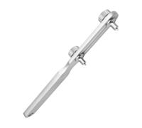 Snorvixre Ouvre-boîtier en métal réglable à deux dents pour retirer le dos de la montre, outil professionnel d'entretien et de réparation, ouvre-boîtier professionnel, Bouche ronde