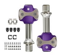 Snorvixre Pédales à clic pour vélo de route en alliage d'aluminium léger avec verrouillage automatique et roulements scellés Pédales de vélo légères pour voiture