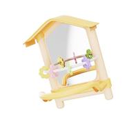 Snorvixre Pendentif cage en verre pour perruches, non mortelles, polystyrène, jouet pour oiseaux, non mortel, pour calopsittes, verre