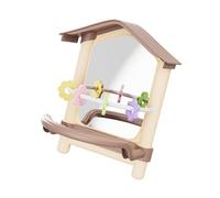 Snorvixre Pendentif cage en verre pour perruches, non mortelles, polystyrène, jouet pour oiseaux, non mortel, pour calopsittes, verre