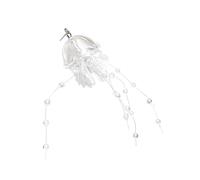Snorvixre Pendentif méduse en résine - Double couche - Thème océanie - Accessoire de bricolage avec paillettes pour porte-clés, décoration de sac - Décoration marine en acrylique, taille unique, comme