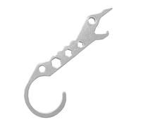 Snorvixre Petit pied-de-biche ouvert Clé à molette Outil de camping en plein air Ouvre-bouteille multifonction portable Pied de biche durable Clé ouverte