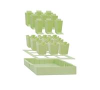 Snorvixre Plateau de semis de jardin durable, réutilisable, améliore le drainage, compartiment numéroté pour la croissance des plantes, plateau de multiplication de semis réutilisable