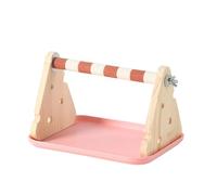 Snorvixre Plateforme d'oiseau en bois facile à utiliser, structure stable, support d'entraînement pour perroquet, ponçage des griffes et enrichissement, accessoires, interaction, activité, perchoir