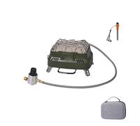 Snorvixre Poêle d'extérieur Camping Tente d'hiver Cassettes portables Four de camping Chauffage de tente Facile à transporter Tête de four de camping d'hiver