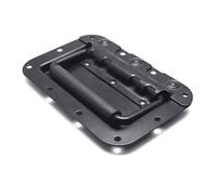 Snorvixre Poignée en acier inoxydable à ressort pour mallette d'aviation et systèmes de haut-parleurs - Poignée d'écoute ergonomique et facile à installer en acier inoxydable