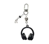 Snorvixre Porte-clés sur le thème de la musique dégradée, mousqueton amovible pour clés de sac à dos ou téléphone portable, design robuste en alliage acrylique, porte-clés pour les amateurs de musique