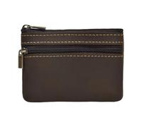 Snorvixre Portefeuille en cuir vieux cheval sauvage, portefeuille dense et permanent pour les rudiments quotidiens, planificateur de portefeuille en cuir agité, marron foncé