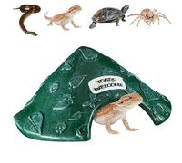 Snorvixre Protection naturelle en colophane pour crapauds et tortues, décoration d'habitat de jardin extérieur, grotte Herpeton pour tortues, lézards