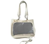 Snorvixre Sac à bandoulière décontracté avec motif anime et plusieurs poches poches pratiques en polyuréthane sous les bras résistant à l'usure pour sac à main d'extérieur en cuir PU multifonctionnel