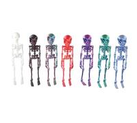 Snorvixre Structure participative Kit d'apprentissage 6 squelettes en polystyrène avec connexions flexibles Halloween Fête Décoration Outil scientifique Halloween Jeu d'acteur Addons