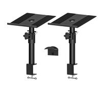 Snorvixre Support de bureau stable en métal - Support de casque d'angle modifiable pour équipement de studio - Support d'observation de studio avec organisation des fils