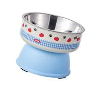 Snorvixre Support de gamelle ergonomique avec bol, distributeur de nourriture surélevé anti-basculement, résistant aux éclaboussures et réglable en hauteur pour toutes les tailles, support robuste et