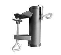 Snorvixre Support de parasol réglable pour terrasse, socle extérieur, pinces en métal pour cour, balcon, clôture, support de plage