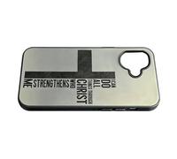 Snorvixre Support de téléphone sécurisé, boîtier résistant aux chocs, étui de protection avec impression symbolique accrocheuse, idéal pour les heures de prière, poème biblique