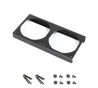 Snorvixre Support de ventilateur galvanisé robuste de 12 cm, course de 25 mm, flux d'air optimisé pour les constructions personnalisées, amélioration des flux d'air