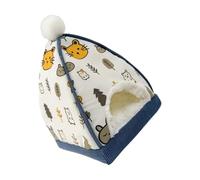 Snorvixre Tapis lavable en machine pour animaux de compagnie pour gerbilles Ghana Cochons Dessous antidérapant Polaire Polaire Abri avec tapis amovible Abri pour animaux de compagnie avec connexions