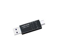 Snorvixre Testeur d'interface USB C vers USB 3.2 avec connecteurs réversibles et affichage en temps réel du courant de tension de type C LED