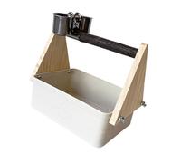 Snorvixre Toilettes montées sur cage à oiseaux avec construction en plastique ABS pour l'élimination des déchets sanitaires, support de toilette